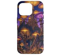 Carcasa para iPhone 16 Pro Magical Mushroom Village Fantasía Fairycore World