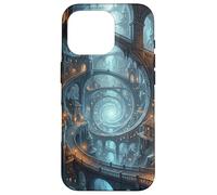 Carcasa para iPhone 16 Pro Mago Fantasía Ciudad Subterránea Portal Espiral Caverna