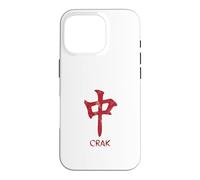 Carcasa para iPhone 16 Pro Mahjong Lovers Crak Red Dragon Símbolo Azulejos Puntos Bam Kung