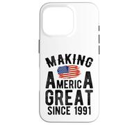 Carcasa para iPhone 16 Pro Making America Great Since 1991 35 Años Cumpleaños