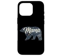 Carcasa para iPhone 16 Pro Mama Bear Celestial Print Pattern Stars Astronomía Astrología
