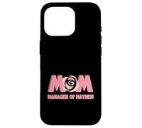 Carcasa para iPhone 16 Pro MAMÁ - Manager of Mayhem - Funny Mom and Mother