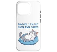 Carcasa para iPhone 16 Pro Mamá, Soy Pero Piel y Huesos Gracioso Gato mamá Amante de los Gatos