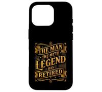 Carcasa para iPhone 16 Pro Man The Myth Legend ha Jubilado Veterano de jubilación