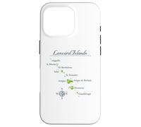 Carcasa para iPhone 16 Pro Mapa de Islas de Sotavento Antigua St Martin Brabuda