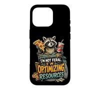 Carcasa para iPhone 16 Pro Mapache Caótico Humor Oscuro Basura Diseño Urbano