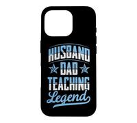 Carcasa para iPhone 16 Pro Marido Papá Enseñando Leyenda Padres Día Maestro