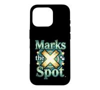 Carcasa para iPhone 16 Pro Marks The Spot Map Brújula Navegación Diseño de Aventura