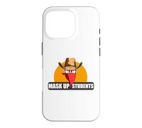 Carcasa para iPhone 16 Pro Mask Up Students Back To School Social distancing Teachers