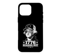 Carcasa para iPhone 16 Pro MAX 1776 Razones por Las Que es Divertido 4 de Julio George Washington