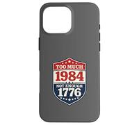 Carcasa para iPhone 16 Pro MAX 1984 Referencia distópica Anti Tiranía Libertad Amante