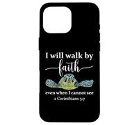 Carcasa para iPhone 16 Pro MAX 2 Corinthians 5 17 We Walk by Faith Not by Sight Bible Verse