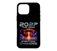Carcasa para iPhone 16 Pro MAX 2027 The Year Everything Changes First Contact Alien UFO