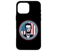 Carcasa para iPhone 16 Pro MAX 4th of July America Flag Merica Abe Lincoln Independence Day