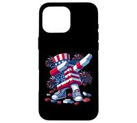 Carcasa para iPhone 16 Pro MAX 4th of July Master Builder USA Flag Patriotic Kids Boys Men