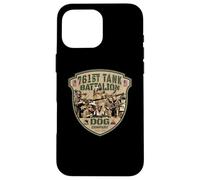 Carcasa para iPhone 16 Pro MAX 761 ° Batallón de Tanques Tributo Vintage Dog Company WW2 Heroes