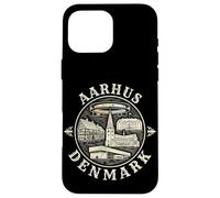 Carcasa para iPhone 16 Pro MAX Aarhus Dinamarca Viaje Souvenir City Gift
