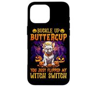 Carcasa para iPhone 16 Pro MAX Abróchate el botón Buttercup You Just Flipped My Witch