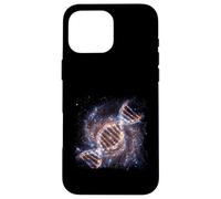 Carcasa para iPhone 16 Pro MAX ADN Helix Galaxia Ciencia Espacial Cósmico Concepto Gráfico