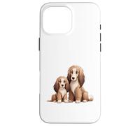 Carcasa para iPhone 16 Pro MAX Adorable Cocker Spaniel Mamá y Cachorro Perros