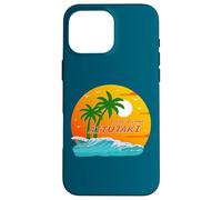 Carcasa para iPhone 16 Pro MAX Aitutaki Palmeras Islas Cook Sol Pacífico Sur Polinesia
