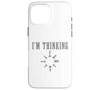 Carcasa para iPhone 16 Pro MAX Ajedrez Estoy Pensando: Divertido Jugador de ajedrez