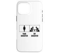 Carcasa para iPhone 16 Pro MAX Ajedrez Jugador Tu Hija Mi Hija Hermano Divertido A