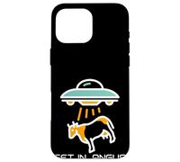 Carcasa para iPhone 16 Pro MAX Alien Abduction Cattle Angus Beef We're Having Hamburgers