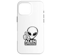 Carcasa para iPhone 16 Pro MAX Alien Aprobado Thumbs Up Gráfico Divertido OVNI alienígena