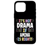 Carcasa para iPhone 16 Pro MAX Amina Personalized Women's Gift Custom Amina