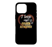Carcasa para iPhone 16 Pro MAX Amo a mi Golden Retriever | Amante de los Perros