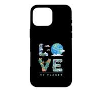 Carcasa para iPhone 16 Pro MAX Amor mi Planeta/Día de la Tierra Medio Ambiente, Cambio climático