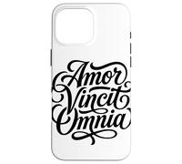 Carcasa para iPhone 16 Pro MAX Amor Vincit Omnia El Amor Conquista Todo el día de San Valentín