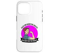 Carcasa para iPhone 16 Pro MAX Analista de Ventas y Marketing no es para débiles