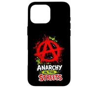 Carcasa para iPhone 16 Pro MAX Anarquía en Las Calles - Anarquista Punk Rock audaz