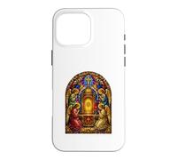 Carcasa para iPhone 16 Pro MAX Ángeles En Sagrado Tabernáculo Catedral Gótica Icono Arte Oración