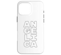 Carcasa para iPhone 16 Pro MAX Angelica Personalized Retro Girls Custom Angelica Name