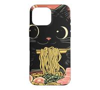 Carcasa para iPhone 16 Pro MAX Anime Cat Ramen Graphic tee, Japanese Kawaii Retro Y2K Manga