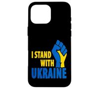 Carcasa para iPhone 16 Pro MAX Apoyo a Ucrania - Estoy con Ucrania - Bandera de Ucrania