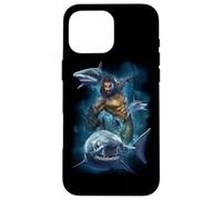 Carcasa para iPhone 16 Pro MAX Aquaman Movie Swimming with Sharks
