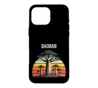 Carcasa para iPhone 16 Pro MAX Árbol Baobab Africano Árbol de la Vida de Madagascar
