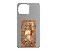 Carcasa para iPhone 16 Pro MAX Ardilla Art Nouveau