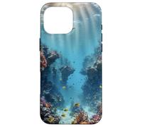 Carcasa para iPhone 16 Pro MAX Arrecife de Coral subacuático Mágico Océano estético