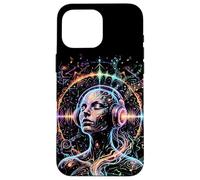Carcasa para iPhone 16 Pro MAX Arte Colorido Psicodélico Trance Rave