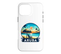 Carcasa para iPhone 16 Pro MAX Aruba Eagle Beach Tropical Sunset Viajes Diseño