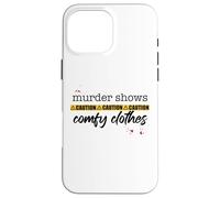 Carcasa para iPhone 16 Pro MAX Asesinato Muestra Ropa CÓMODA Cinta de precaución para fanáticos del Crimen Verdadero Meme