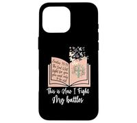 Carcasa para iPhone 16 Pro MAX Así es como Lucho mis batallas - Biblia Jesus Cross Christian