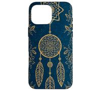 Carcasa para iPhone 16 Pro MAX Atrapasueños Azul Turquesa Boho Magic Batik Ethnic Witchy Dreams