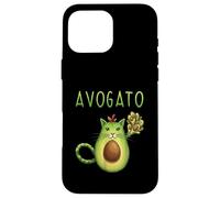 Carcasa para iPhone 16 Pro MAX Avogato Cinco De Mayo Regalo Cinco De Meow Avogato Cat Aguacate