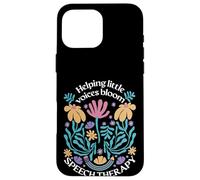 Carcasa para iPhone 16 Pro MAX Ayudando a Las pequeñas Voces a florecer la Terapia del Habla SLP